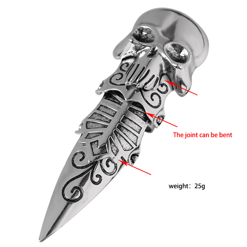 Dominanter Herren-Drachenring im Punk- und Streetstyle