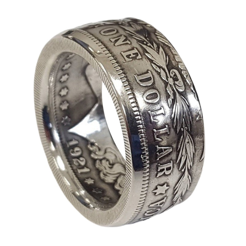 American coin ring for men