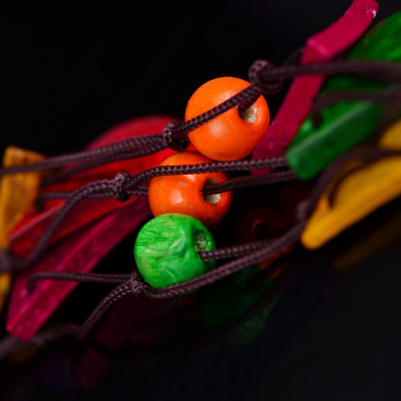 Mehrlagige Kokosnuss-Schalen-Halskette