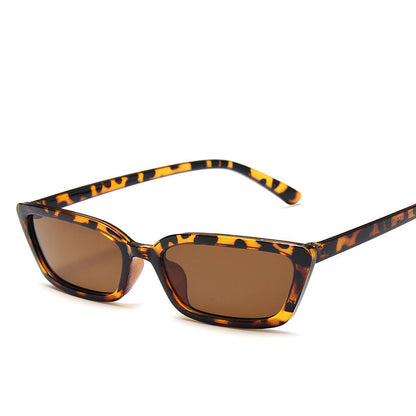 Narrow sunglasses, two-tone, trendy statement