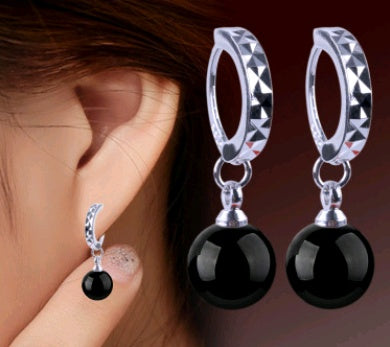 Modische Ohrstecker mit Achat, Schmuck-Ohrringe