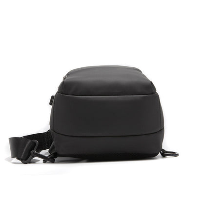 Hochwertige Herren-Brusttasche mit Diebstahlschutz und Zahlenschloss, Schulter- und Crossbody-Tasche mit USB-Ladefunktion, Reise-Messenger für kurze Sommertrips, Unisex