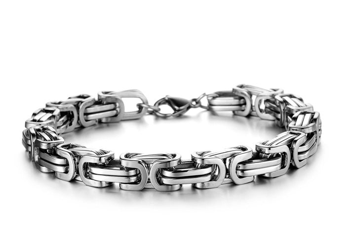 Goldfarbenes Herrenarmband (seitliches Design)