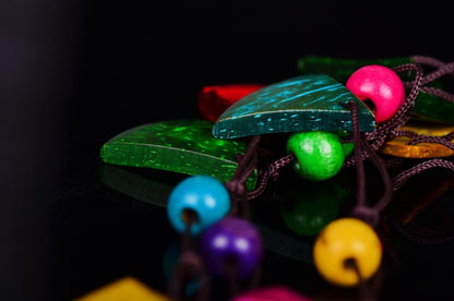 Mehrlagige Kokosnuss-Schalen-Halskette