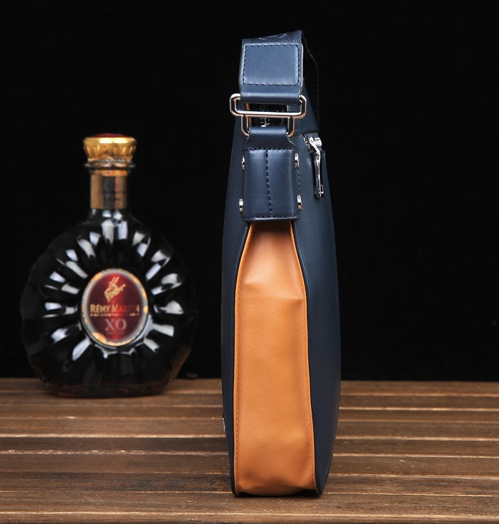 Lässig getragene Schultertasche