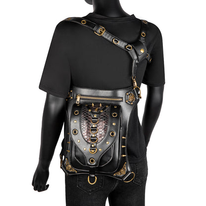 Steampunk-Retro-Crossbody-Tasche für Damen