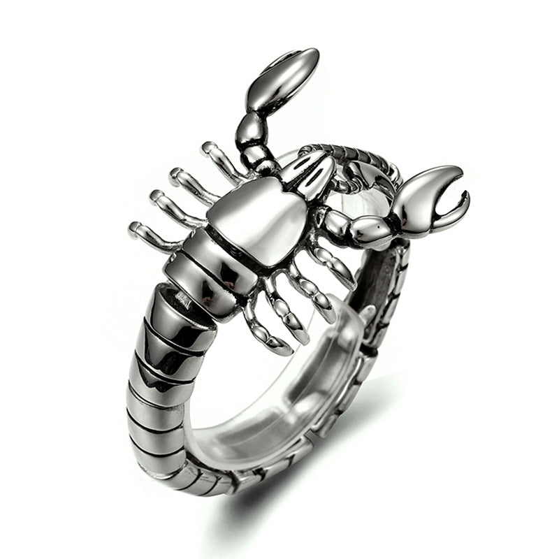 Edelstahlarmband mit Skorpion-Motiv