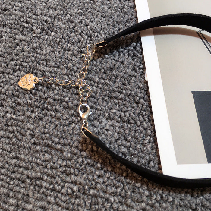 Nieten-Choker-Halskette, modischer Halsschmuck