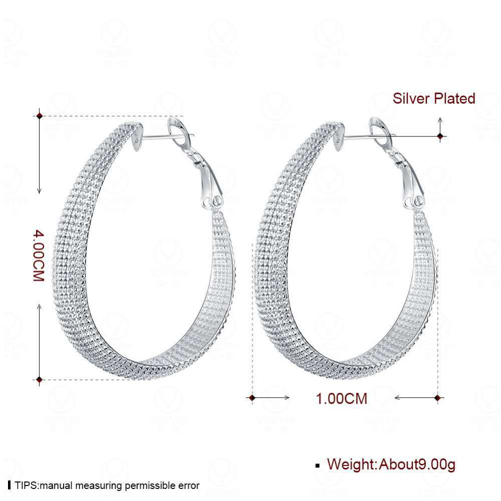 Fashionable, creative large hoop earrings with a matte finish.