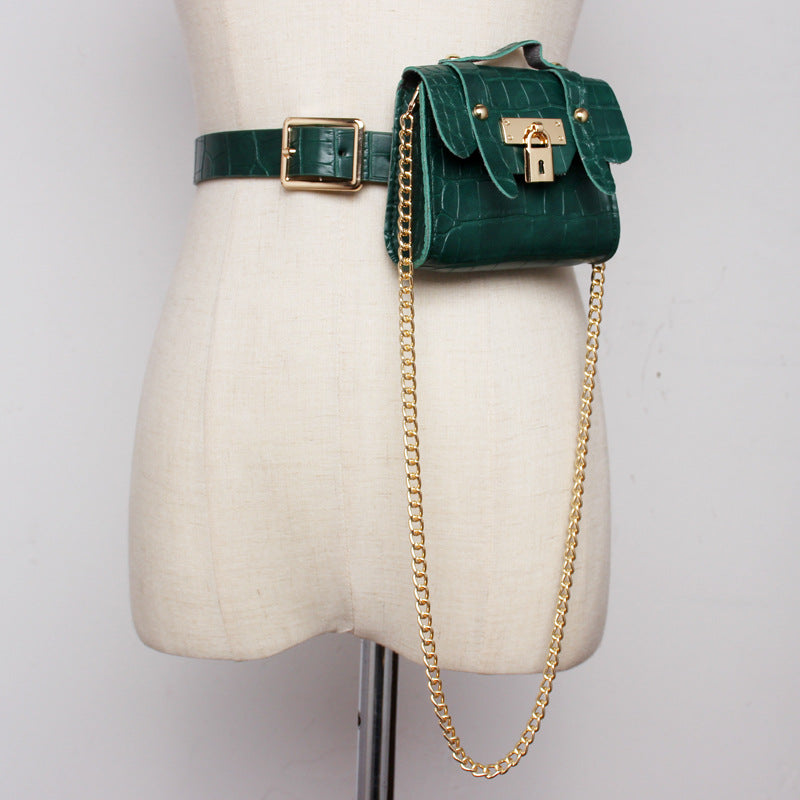 Vintage-Minitasche mit goldfarbener Schnalle und Verschluss