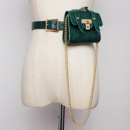 Vintage-Minitasche mit goldfarbener Schnalle und Verschluss