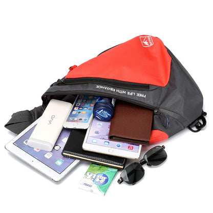 Große, wasserdichte Brusttasche als Crossbody-Rucksack für Damen und Herren