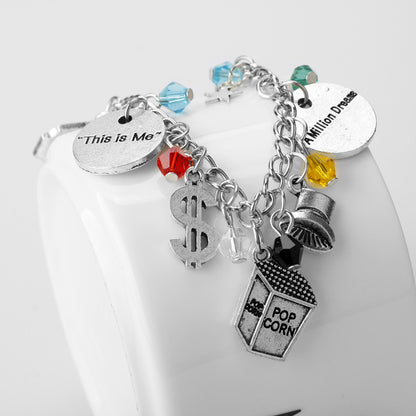 Charm bracelet, metal chain bracelet