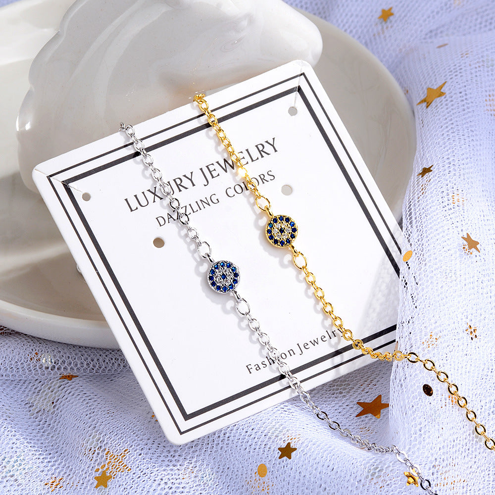 Modisches Armband mit Augenmotiv (Dämonenauge), eleganter Stil