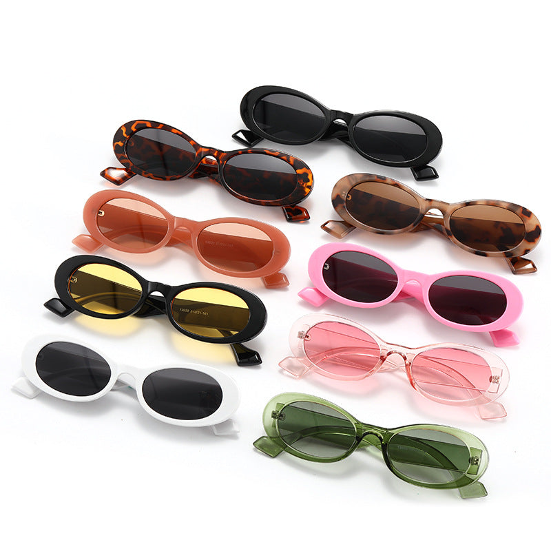 Fashion Oval Sonnenbrille Bunt Jelly Statement