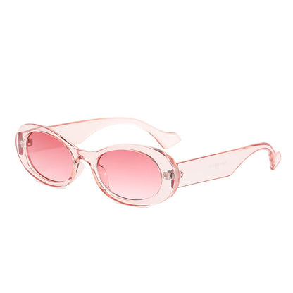 Fashion Oval Sonnenbrille Bunt Jelly Statement