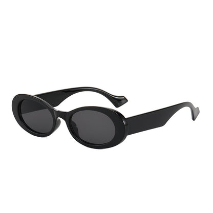Fashion Oval Sonnenbrille Bunt Jelly Statement