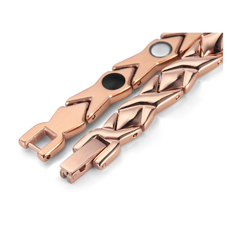 4-in-1 element bracelet made of stainless steel, electroplated