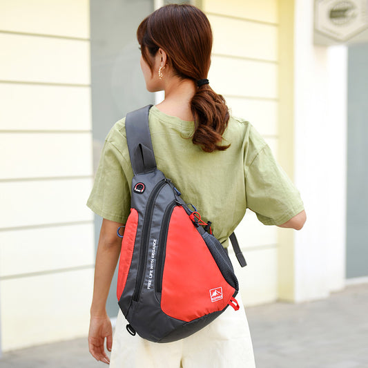 Große, wasserdichte Brusttasche als Crossbody-Rucksack für Damen und Herren