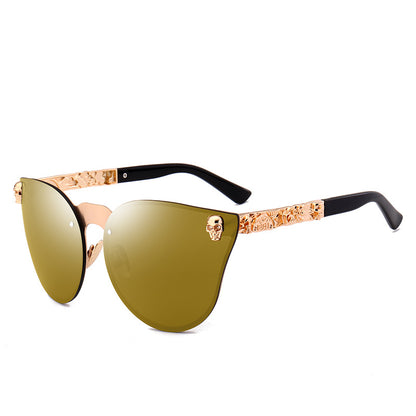 Totenkopf Metall Sonnenbrille Bold Statement