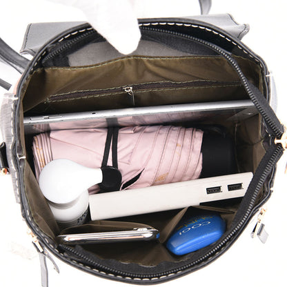 Damen-Rucksack mit Karomuster, Schul- und Reiserucksack für Mädchen