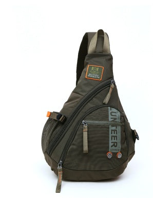 Herren-Sling-Rucksack aus Oxford-Gewebe, Schulter- und Brusttasche für Laptop, Trinkflasche, Reisen und Trekking