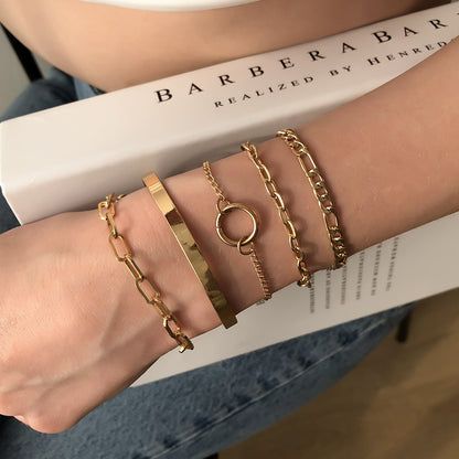 Trendiges Armband mit Ring-Design, individueller Stil