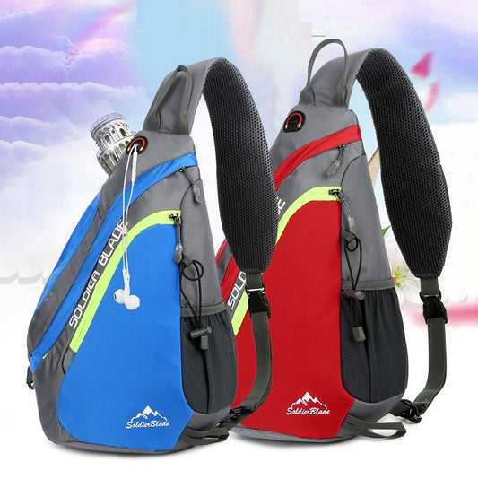 Lässige, wasserdichte Herren-Sport-Brusttasche aus Nylon, Crossbody-Tasche für Outdoor-Aktivitäten