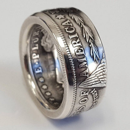 American coin ring for men