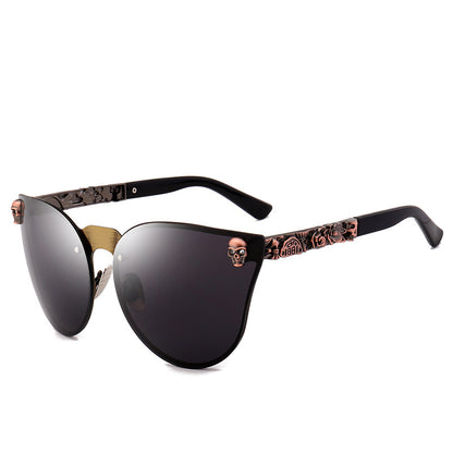 Totenkopf Metall Sonnenbrille Bold Statement