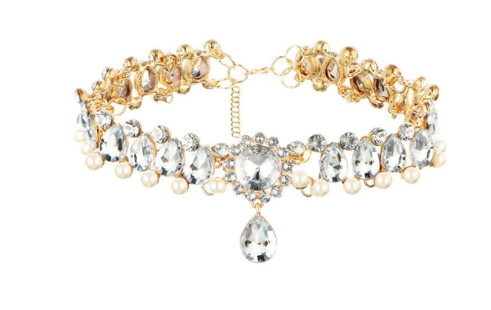 Kristall-Choker „Ozeangöttin“