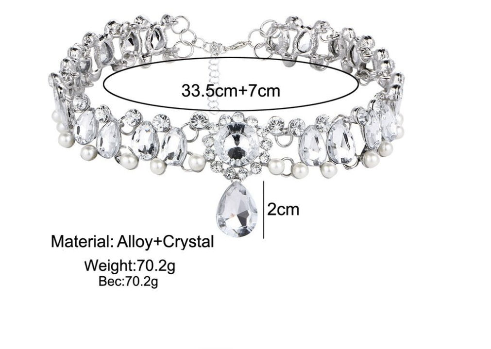 Kristall-Choker „Ozeangöttin“