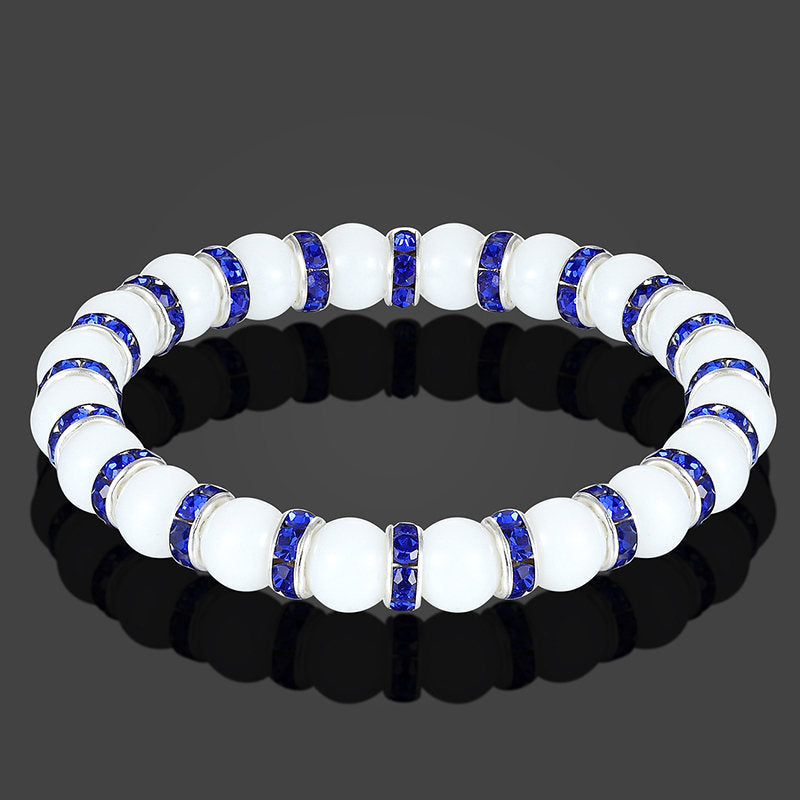 Beliebtes Yoga Perlenarmband Naturstein Statement