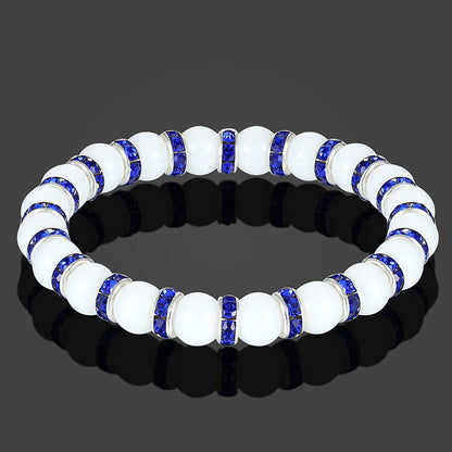 Beliebtes Yoga Perlenarmband Naturstein Statement