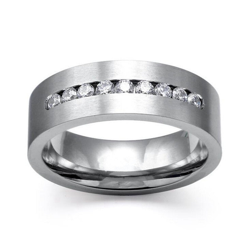 Kristall-Diamantring im europäischen und amerikanischen Trendstil, Damen- und Partnerring, modischer Paarschmuck