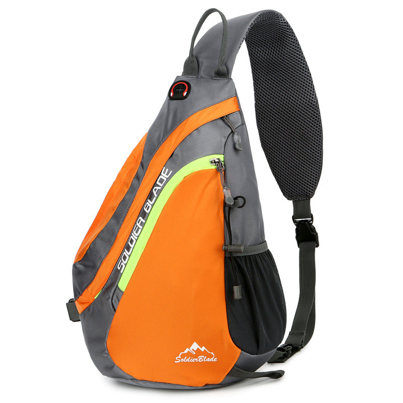 Lässige, wasserdichte Herren-Sport-Brusttasche aus Nylon, Crossbody-Tasche für Outdoor-Aktivitäten