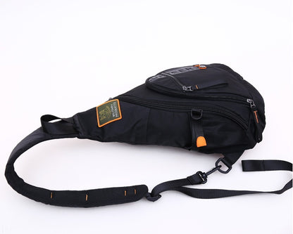 Herren-Sling-Rucksack aus Oxford-Gewebe, Schulter- und Brusttasche für Laptop, Trinkflasche, Reisen und Trekking