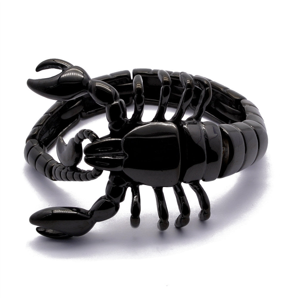 Edelstahlarmband mit Skorpion-Motiv