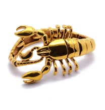 Edelstahlarmband mit Skorpion-Motiv