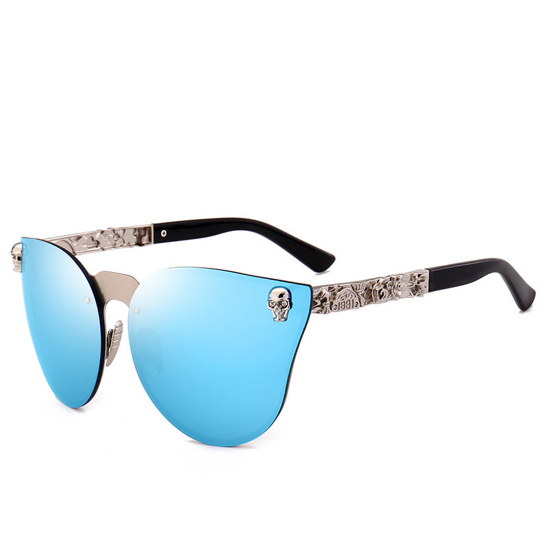 Totenkopf Metall Sonnenbrille Bold Statement