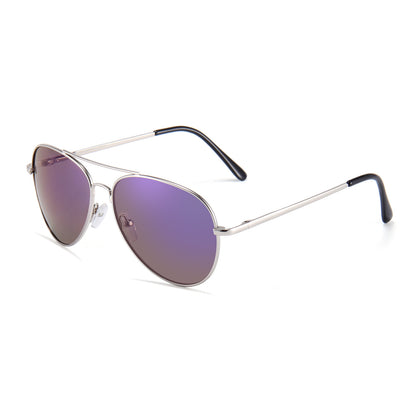 Neue Herren Sonnenbrille Metall Retro Pilot Statement
