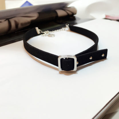 Nieten-Choker-Halskette, modischer Halsschmuck