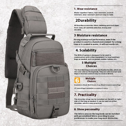 Men's chest bag for cycling, shoulder and crossbody bag