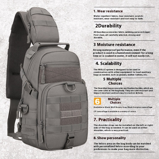 Herren-Brusttasche für Fahrradfahren, Schulter- und Crossbody-Tasche