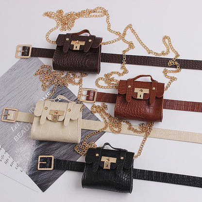 Vintage-Minitasche mit goldfarbener Schnalle und Verschluss