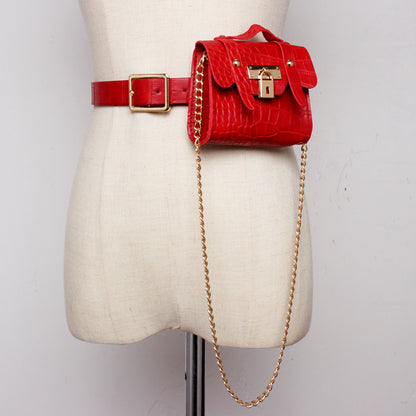 Vintage-Minitasche mit goldfarbener Schnalle und Verschluss