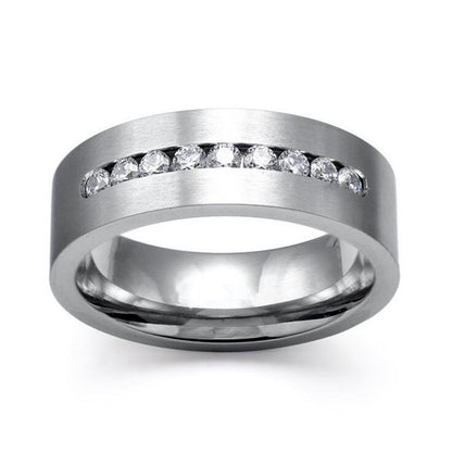 Kristall-Diamantring im europäischen und amerikanischen Trendstil, Damen- und Partnerring, modischer Paarschmuck
