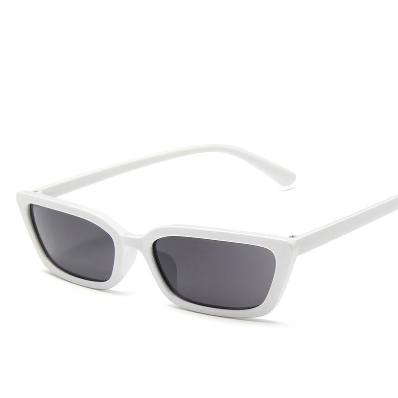 Narrow sunglasses, two-tone, trendy statement