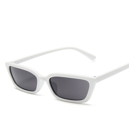 Narrow sunglasses, two-tone, trendy statement