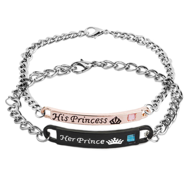Schwarzes Partnerarmband